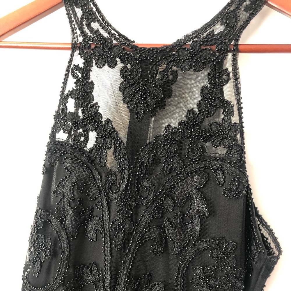 Lace Beaded Formal Dress